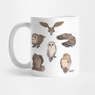 Khaki Owls Mug